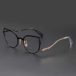 JC-250105MGL-060  Can Be Equipped With Degrees Large Frame Fashion Round Frame Metal Spectacle Frame