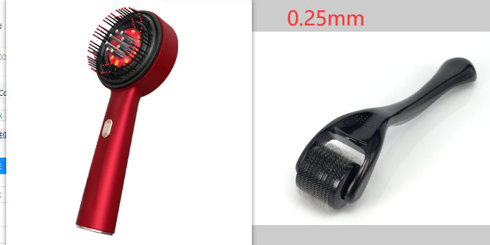 JC-241227PCA-032  Electric Massage Comb Home Scalp Drain Comb Red Light Anti-slip Hair Care Multi-functional Massage Comb