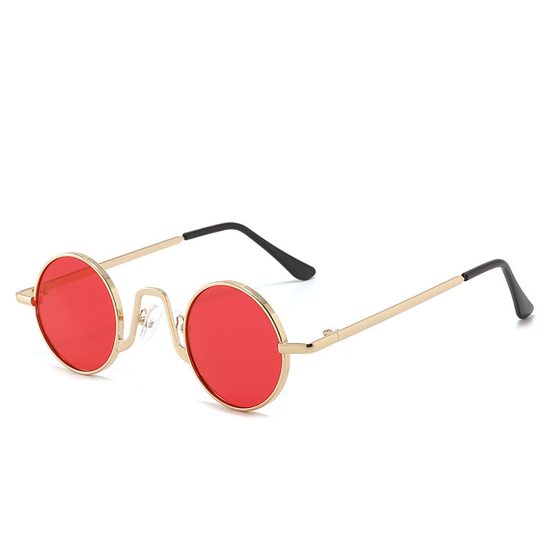 JC-250105MGL-029  Retro Hip Hop Sunglasses Small Frame Round