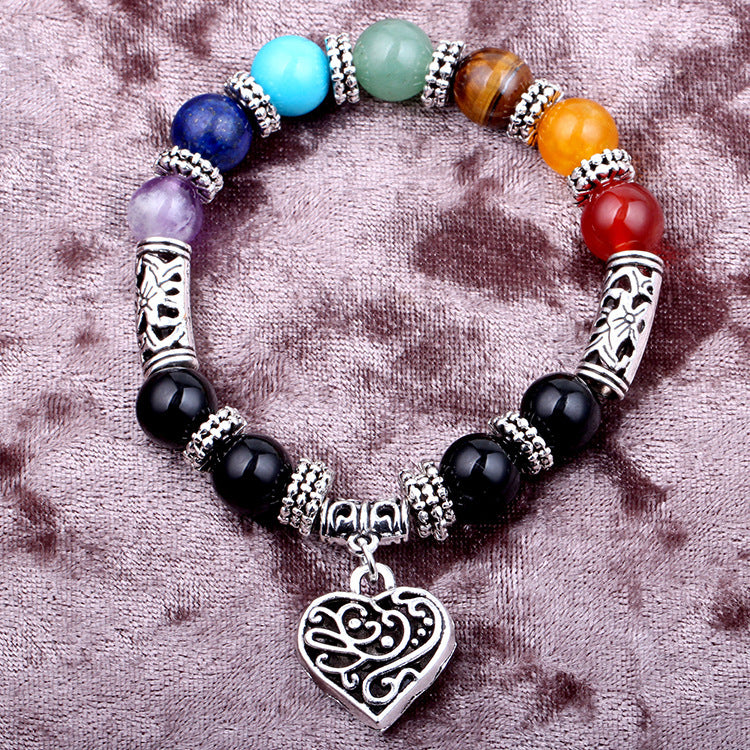 JC-241230BBJ-033  Seven Chakra Yoga Energy Bracelet