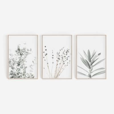 JC-250104PNT-032  Nordic Small Plant Decoration Painting Canvas Painting