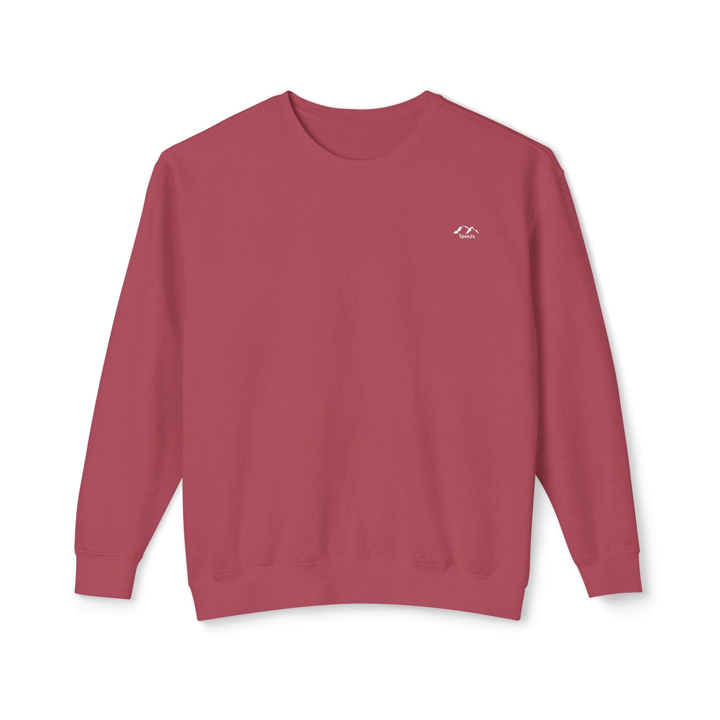 SW-109MRN-24  Unisex Lightweight Crewneck Crimson Color Sweatshirt