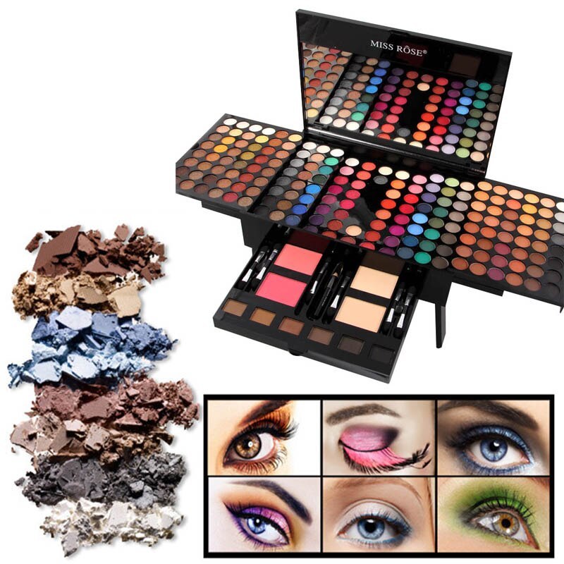 JC-241231MUP-001  180 Colors Eyes Shadow Blush Set Personalized Piano-shaped Makeup Palette Box