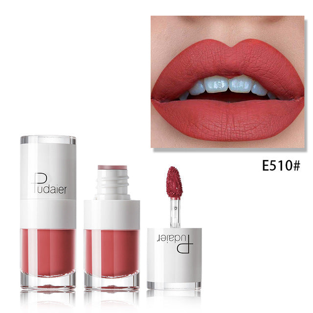 JC-241231MUP-062  Lipstick 16 color white bottle matte lip gloss lasting moisturizing