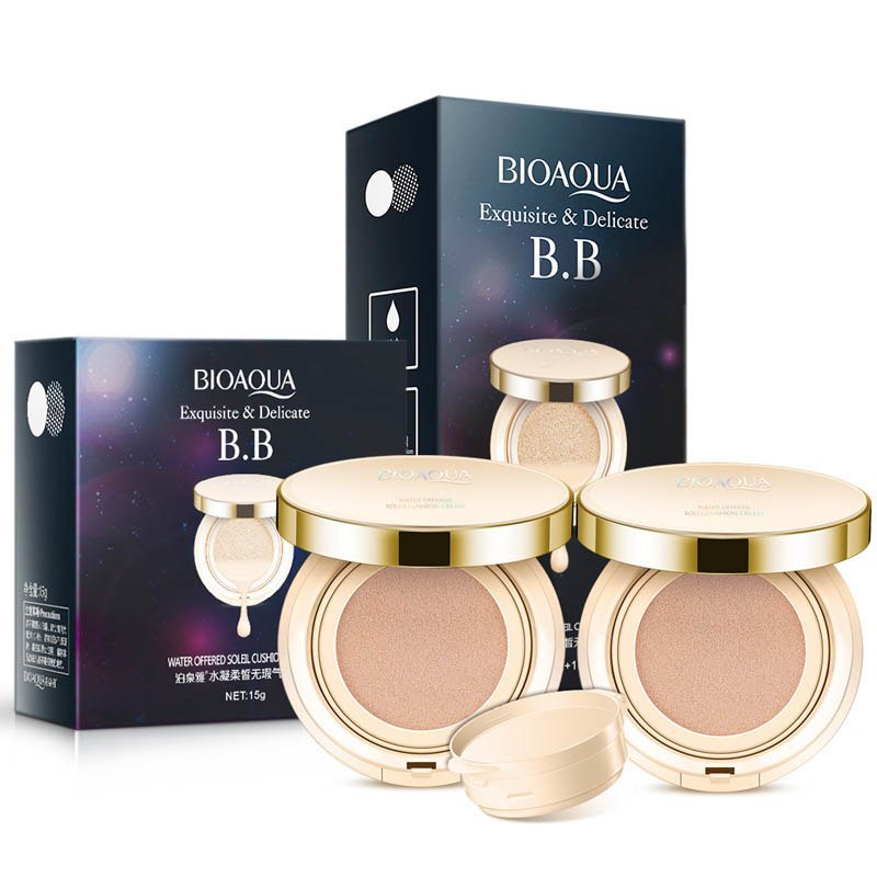 JC-241231MUP-051  Bioaqua Air Cushion BB Cream 3 Color Concealer Moisturizing Foundation Whitening Flawless Makeup Bare For Face Beauty Makeup