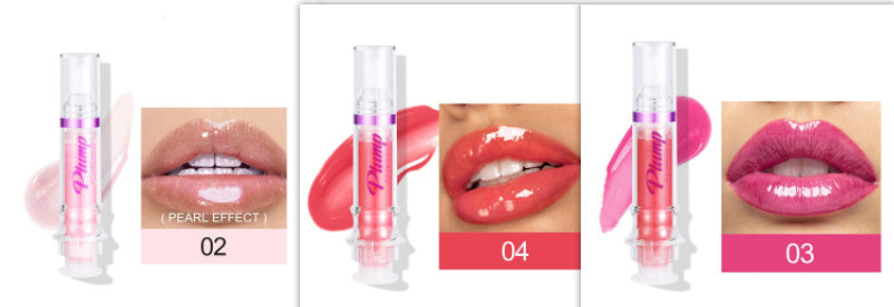 JC-241231MUP-032  New Tube Lip Rich Lip Color Slightly Spicy Lip Honey Lip Glass Mirror Face Lip Mirror Liquid Lipstick