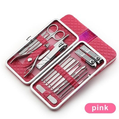 JC-241228BUT-021  Nail manicure tool kit combo set