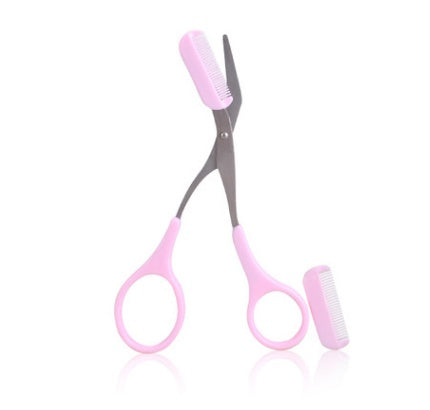 JC-241228BUT-039  Beauty tools eyebrow scissors with eyebrow comb