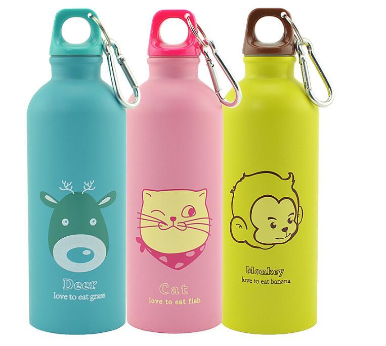 JC-250103DWR-060  500ml Cartoon Animals Water Bottle Portable Sports Bottle