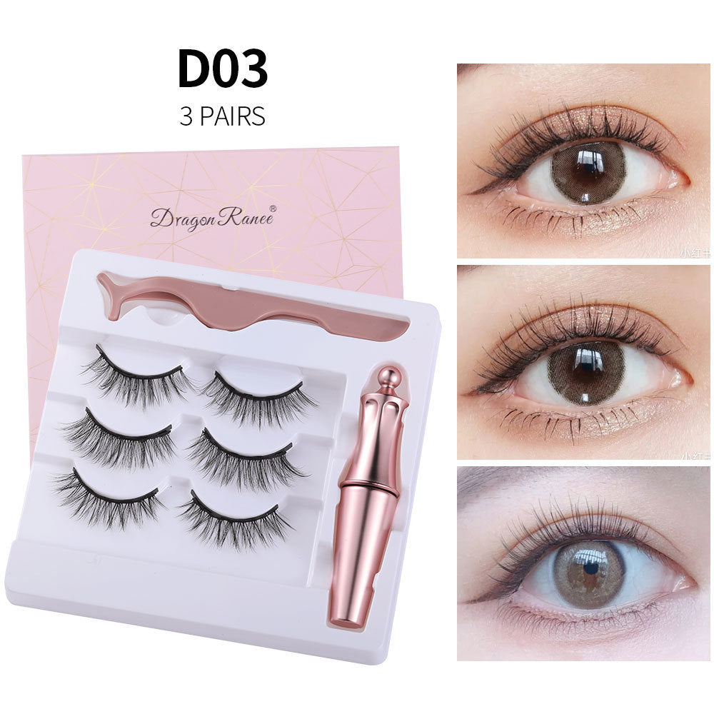 JC-241231MUP-011  Natural Long Lasting Magnetic Liquid Eyeliner & Magnetic False Eyelashes & Tweezer Set Make up Set