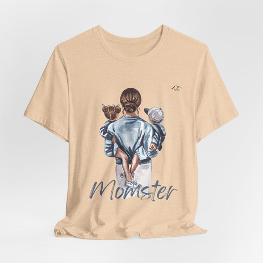 TS-075ML-24 Momster Love shirt Mom Gift Art Design