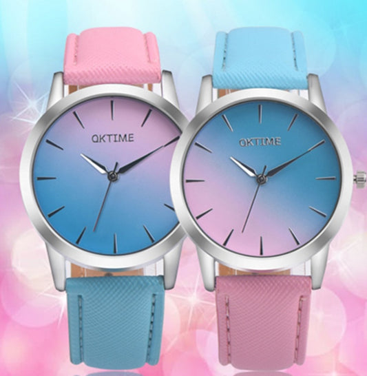 JCFW-076MK-24  Fashion Casual Retro Rainbow Design Watch Women Analog Quartz Wristwatches Clock   Elegant Lady Wristwatch Woman Time