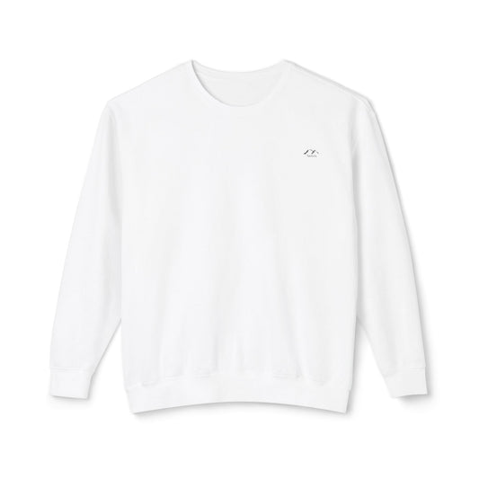 SW-102WT-24  Unisex Lightweight Crewneck White Color Sweatshirt