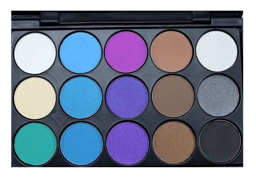 JC-241231MUP-055  15 color eyeshadow earth color eye shadow smoky eyeshadow E15 multi color makeup plate beauty tools