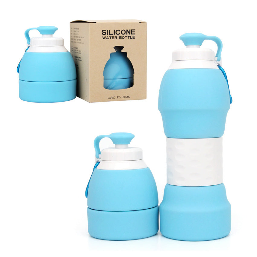 JC-250103DWR-011  Silicone folding water bottle