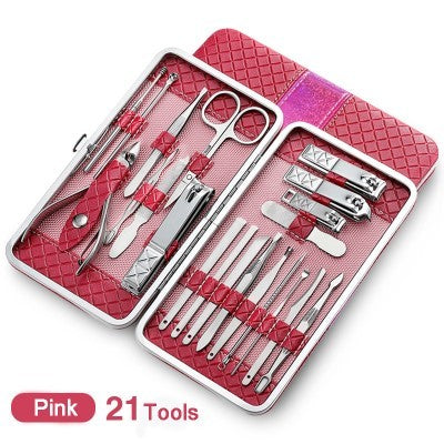 JC-241228BUT-021  Nail manicure tool kit combo set