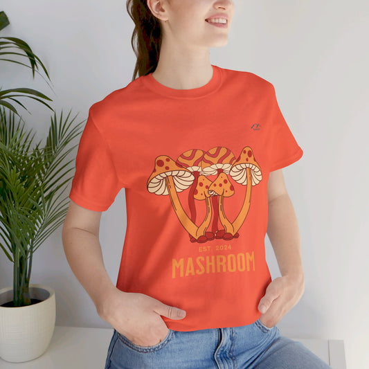 TS-029ML-24 Mushroom T-Shirt Forest Fungi Art Mushroom Lover Shirt