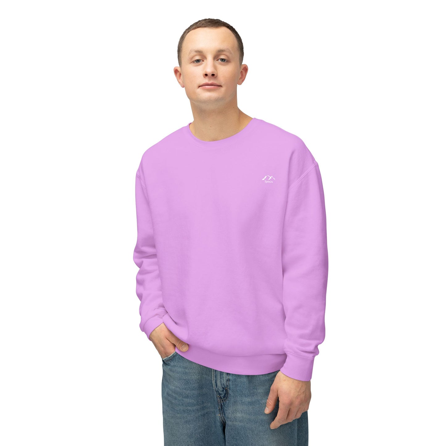 SW-112PRL-24  Unisex Lightweight Neon Violet Color Sweatshirt