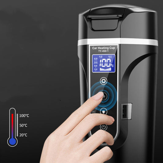 JC-250103DWR-050  Portable Car Bottle Smart Touch Digital Display Insulated Cup Home Traveling Heating Cup Water Bottle