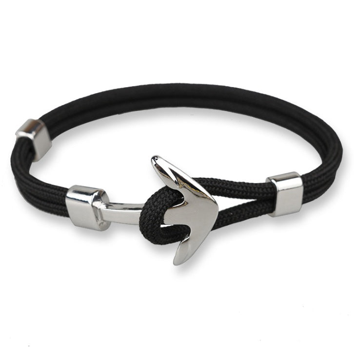 JC-241230BBJ-001  Anchor Bracelet Umbrella Black Pirate Anchor Hand Strap Gift