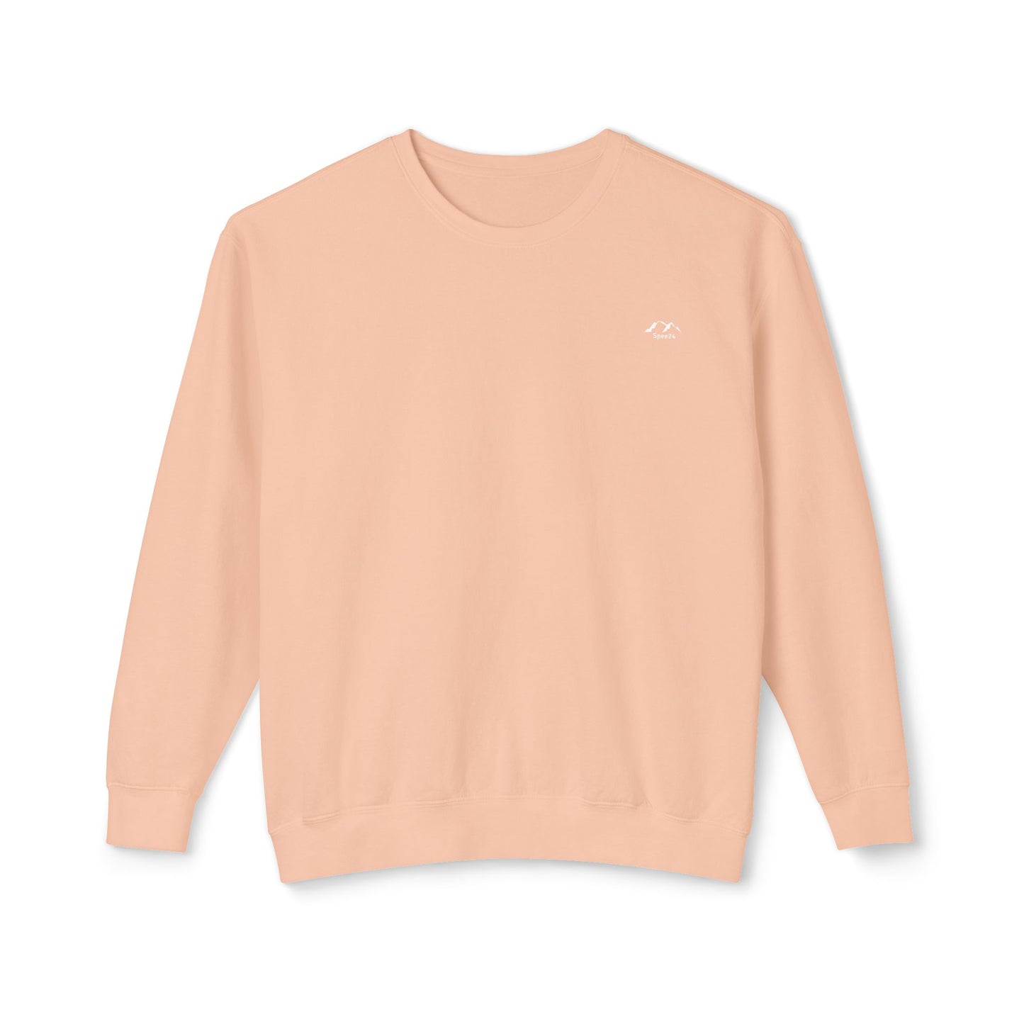 SW-108PCH-24  Unisex Lightweight Crewneck Peach Color Sweatshirt