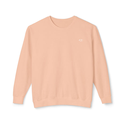 SW-108PCH-24  Unisex Lightweight Crewneck Peach Color Sweatshirt