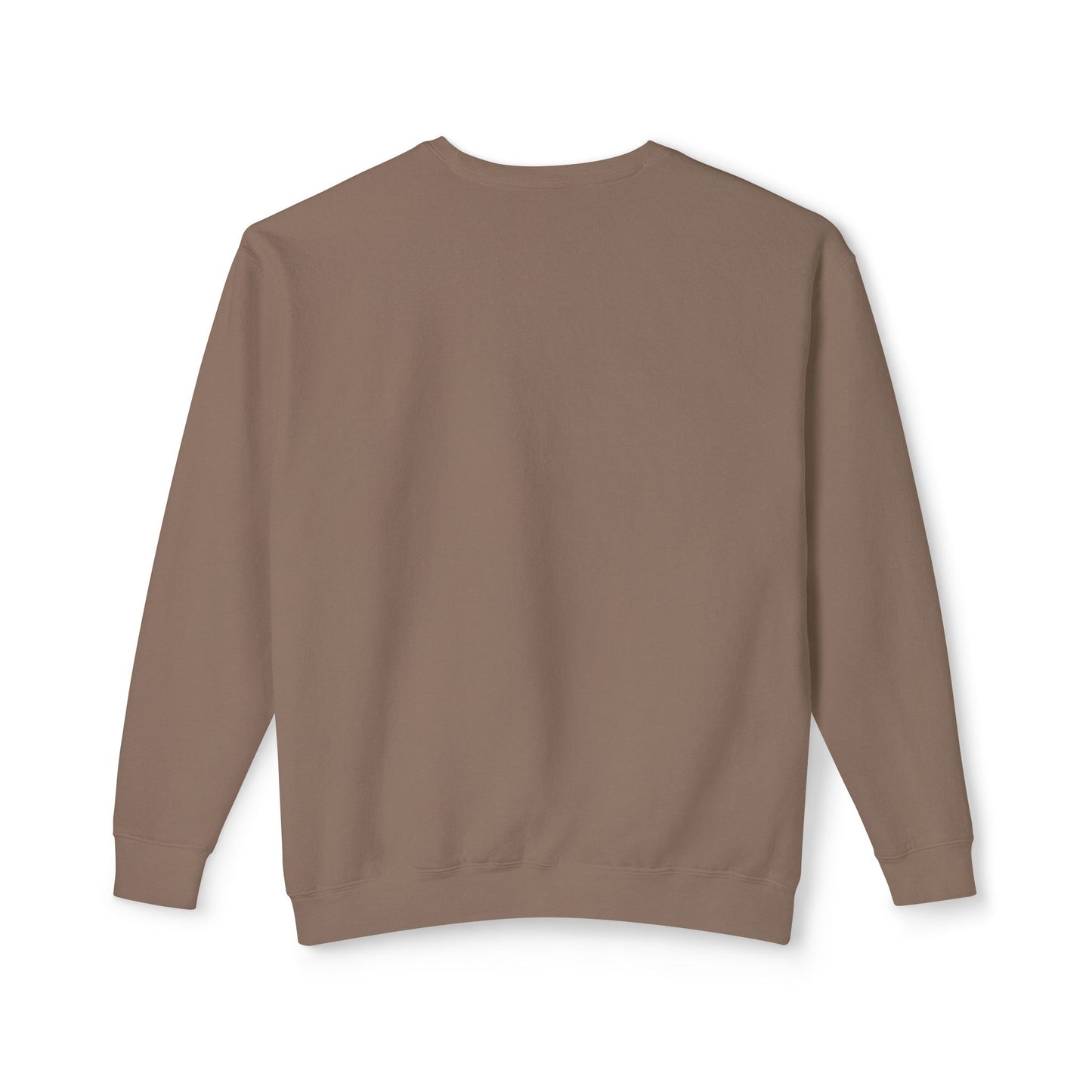 SW-105BRN-24  Unisex Lightweight Crewneck Espresso Color Sweatshirt