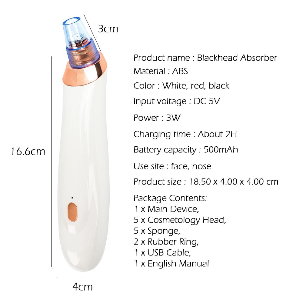 JC-241227PCA-066  Blackhead instrument pore cleaner to blackhead artifact electric acne machine to blackhead