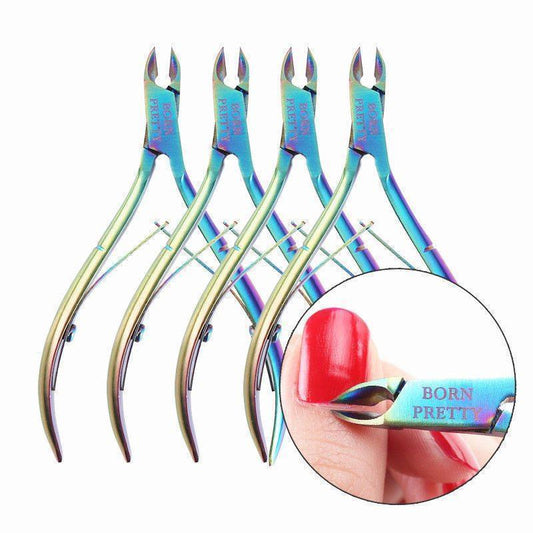 JC-241228BUT-082  BORN PRETTY Tm  Nail Cuticle Rainbow Nipper