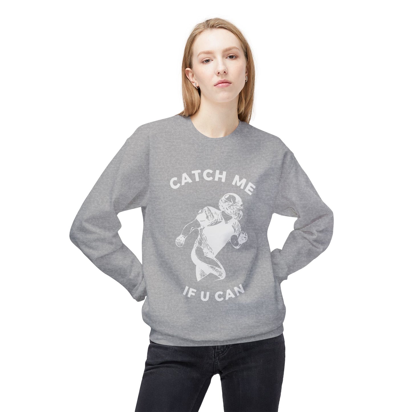 Unisex Midweight Softstyle Fleece Crewneck Sweatshirt for Football fans and football lovers