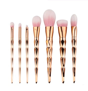 JC-241228BUT-057  7 makeup brushes, makeup tools, diamond makeup brush foundation brush