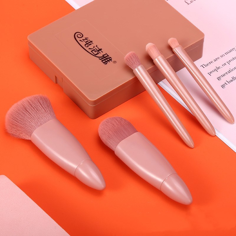 JC-241228BUT-026  5Pcs Makeup Brushes Tool Set Cosmetic Powder Eye Shadow Foundation Blush Blending Make Up Brush