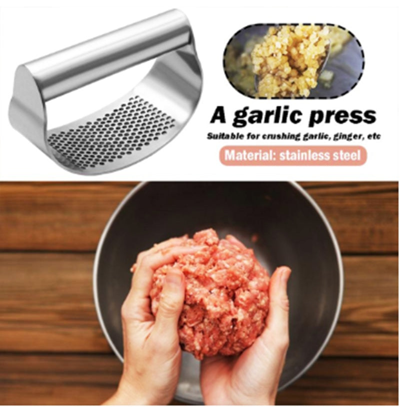 JC-241226KCT-025  Garlic Press for Kitchen Pounding Garlic Ring Manual