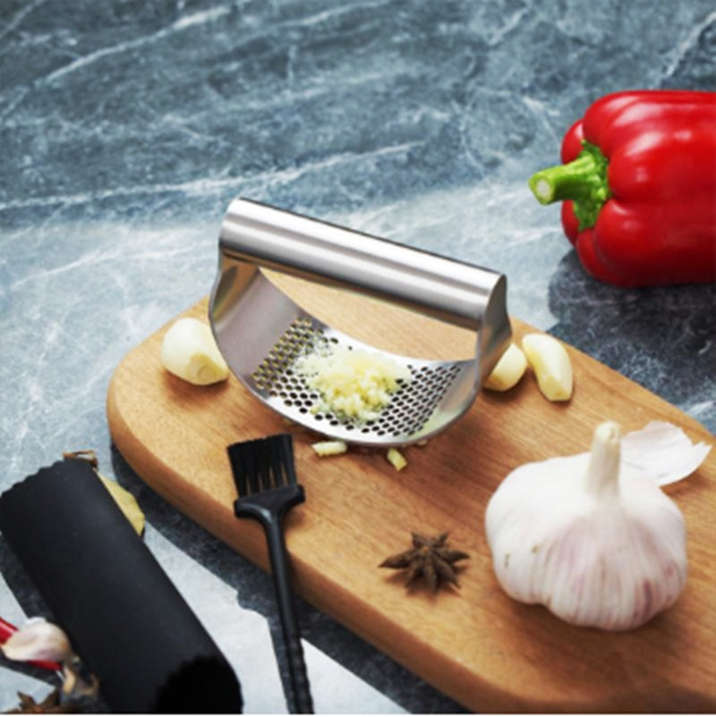 JC-241226KCT-025  Garlic Press for Kitchen Pounding Garlic Ring Manual