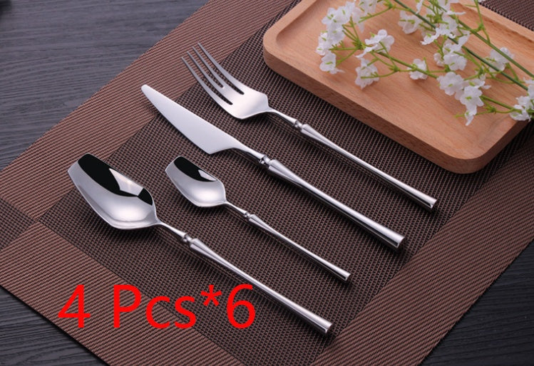 JC-250101DNW-010  Four-piece Stainless Steel Cutlery Spoon