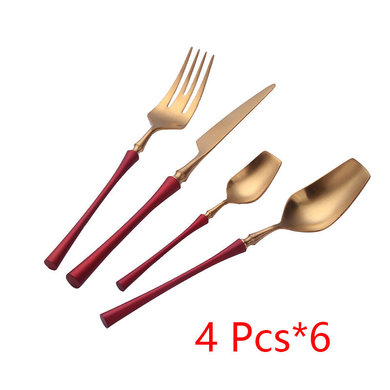 JC-250101DNW-010  Four-piece Stainless Steel Cutlery Spoon