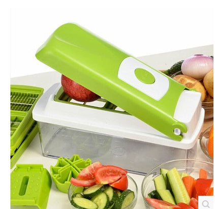 JC-241226KCT-017  12pcs Multifunctional Vegetable Chopper Handle Food Grate Food Chopper Vegetable Slicer Dicer Cut Kitchen Gadgets