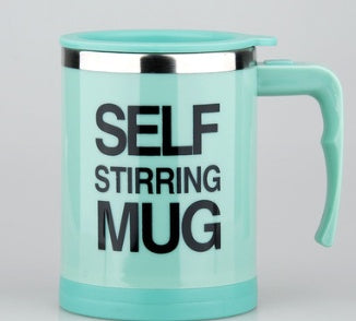 JC-250103DWR-066   Coffee Stirrer Mug With Creative Handle, Button Design, Self Stirring, Automatic, With Lid