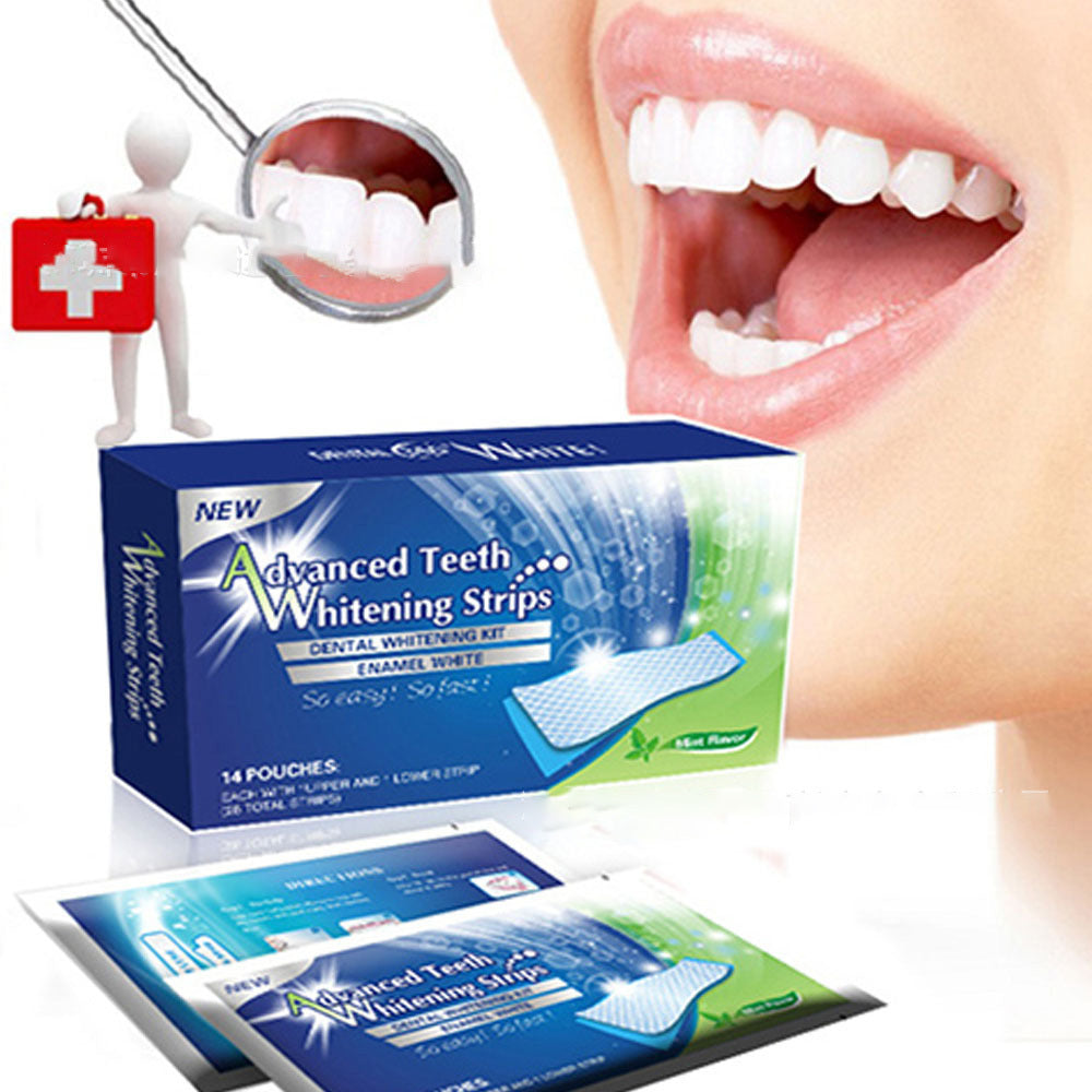 JC-250106ORL-055  Gel Teeth Whitening Strips Oral Hygiene Care Double Elastic Teeth Strips Whitening Dental Bleaching Tools