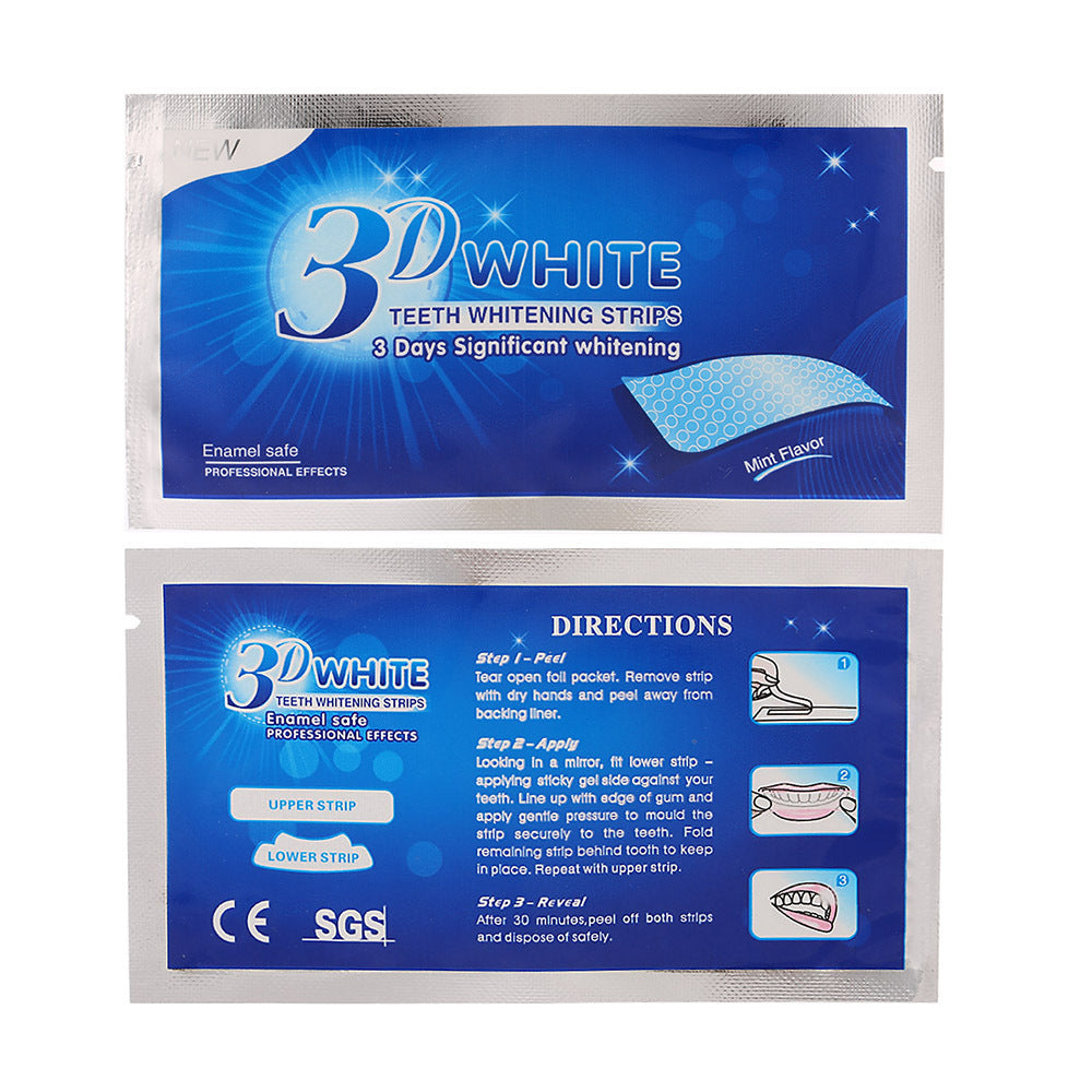 JC-250106ORL-055  Gel Teeth Whitening Strips Oral Hygiene Care Double Elastic Teeth Strips Whitening Dental Bleaching Tools