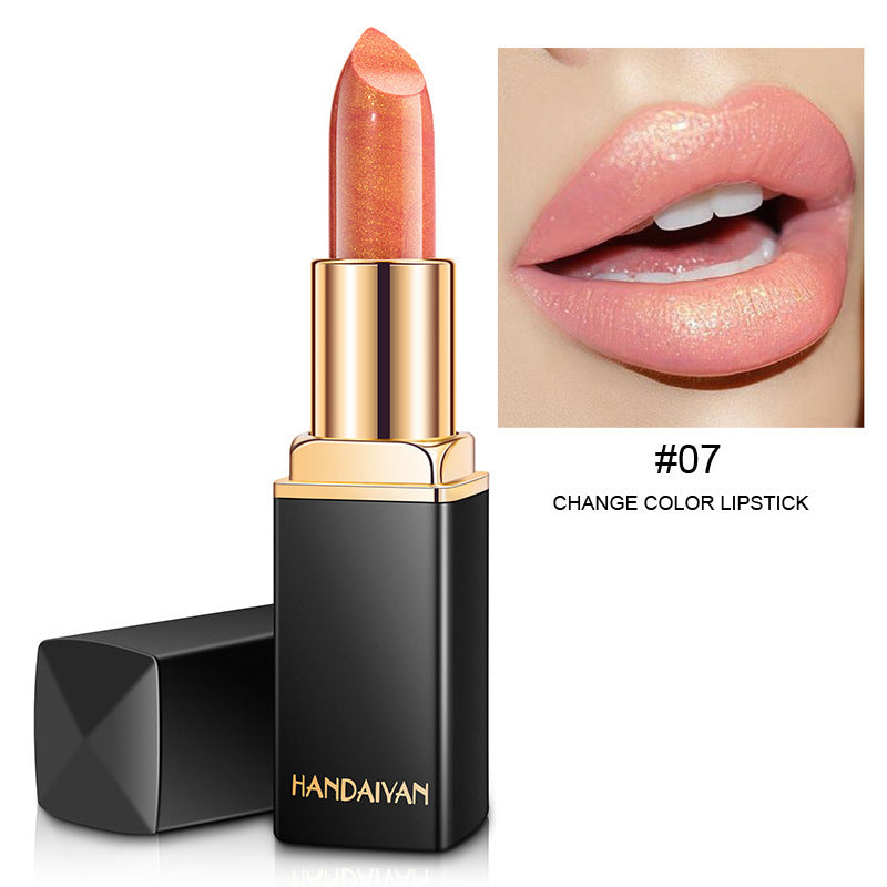 JC-241231MUP-030  Shiny Metallic Lipstick Pearlescent Color Temperature Change Lipstick Gilt Lipstick