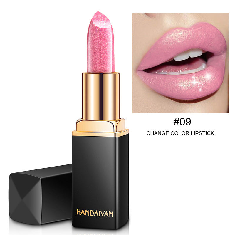 JC-241231MUP-030  Shiny Metallic Lipstick Pearlescent Color Temperature Change Lipstick Gilt Lipstick