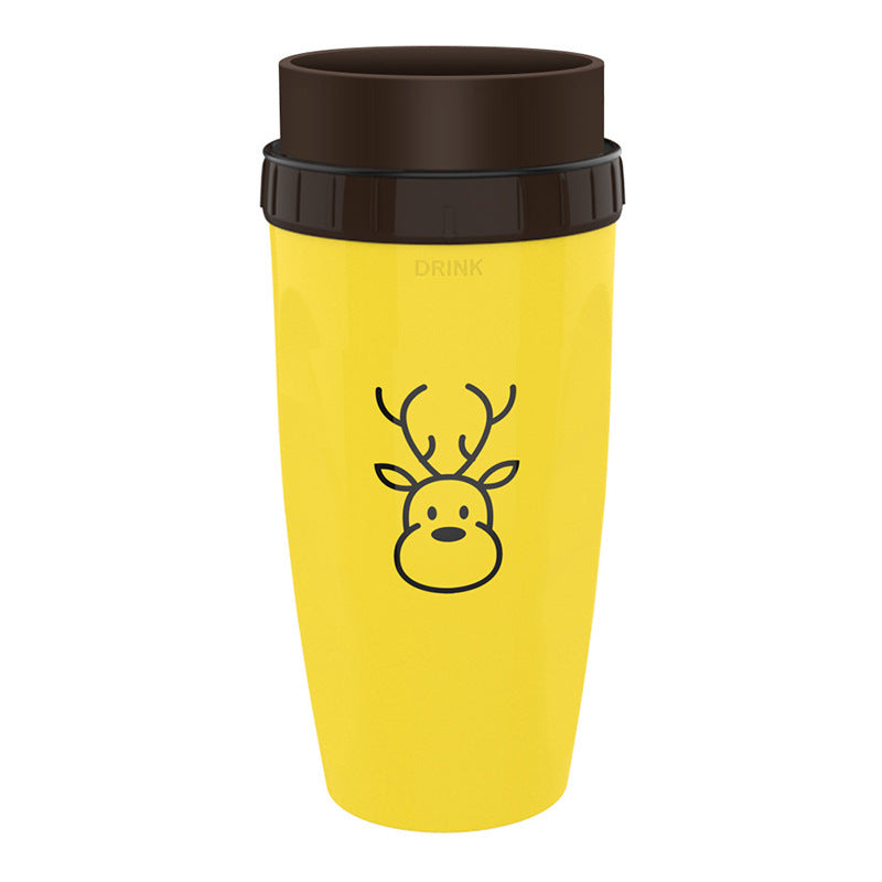 JC-250103DWR-020  No Cover Twist Cup Travel Portable Cup Double Insulation Tumbler Straw Sippy Water Bottles Portable For Children Adults