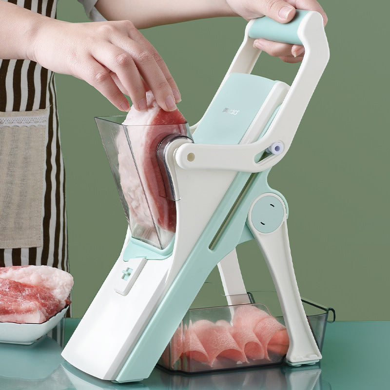 JC-241226KCT-032  Multi-function Manual Cutting Of Vegetable And Meat Slices, Vegetable Cutter, Grater, Kitchen Tool