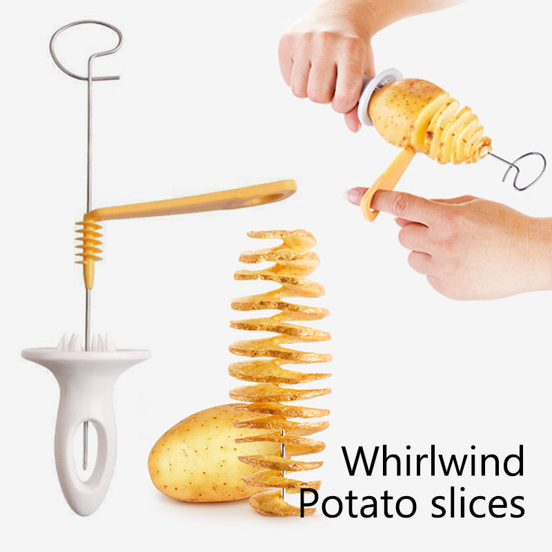 JC-241226KCT-042  Potato Manuel Cutter Slicer Reusable Potato Kitchen French Tools