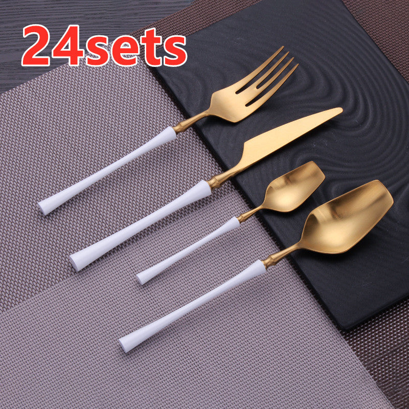 JC-250101DNW-010  Four-piece Stainless Steel Cutlery Spoon