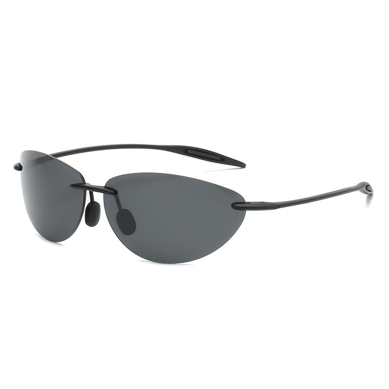 JC-250105MGL-056  Ultra Light Frameless Polarized Sunglasses Trendy Driving