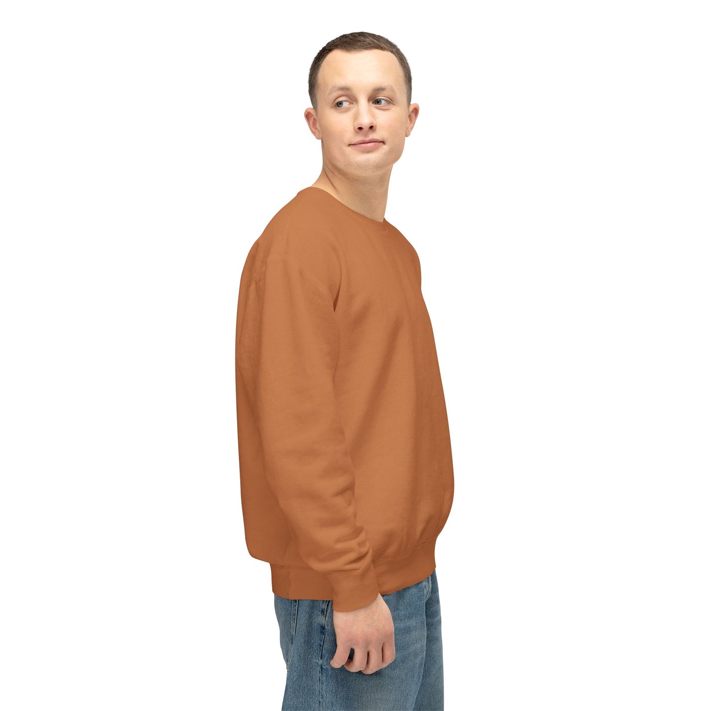 SW-110ORG-24  Unisex Lightweight Crewneck Yam Color Sweatshirt