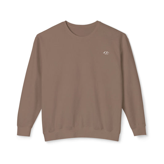 SW-105BRN-24  Unisex Lightweight Crewneck Espresso Color Sweatshirt