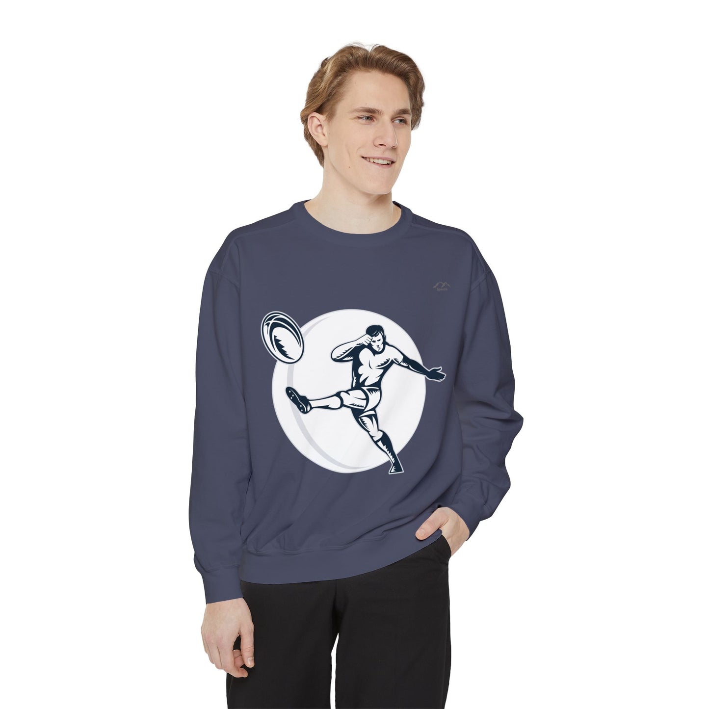 SW-118ML-24 Unisex Garment-Dyed Sweatshirt for football lovers